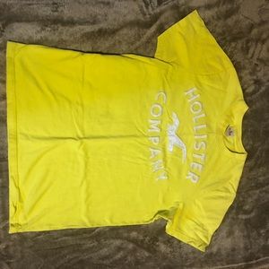 Hollister Company Shirt, Yellow, Size L